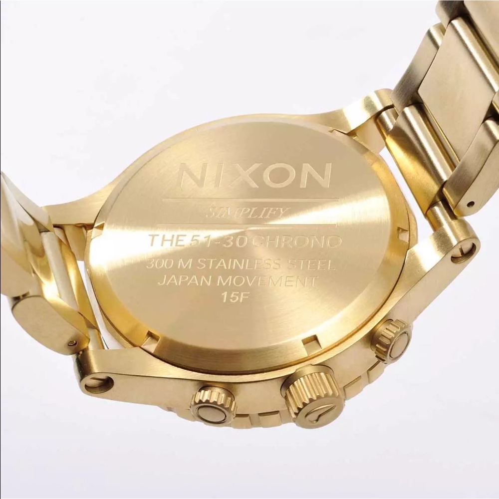 Rose Gold and Gold Nixon Chrono 51-30 - Picture 6 of 7